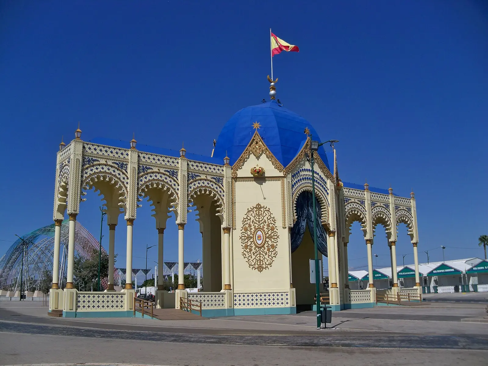 De toegangspoort van de Feria de Malaga